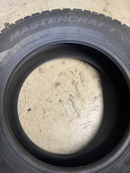 NOS MASTERCRAFT GLACIER TREX BSW P 245 60 18 105T WINTER TIRE 167243010