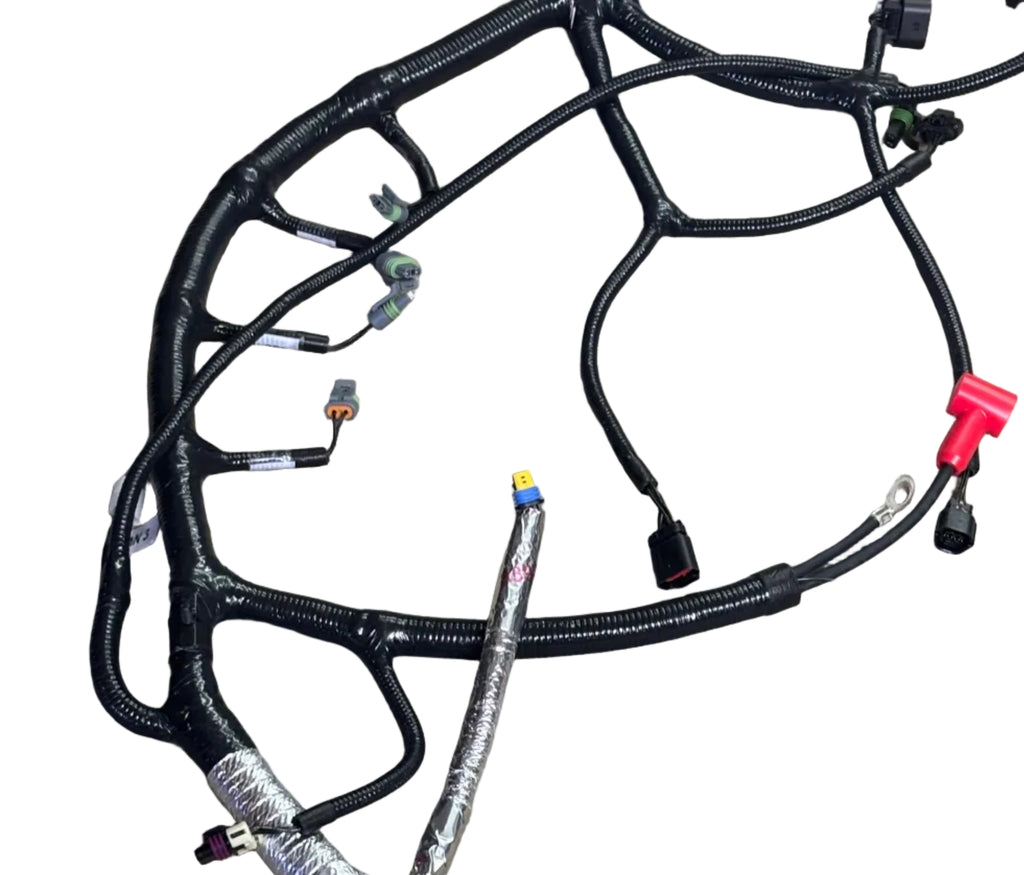 HEAVY DUTY WIRING HARNESS W/ MULTI-PIN CONNECTORS & HEAT SHIELDING