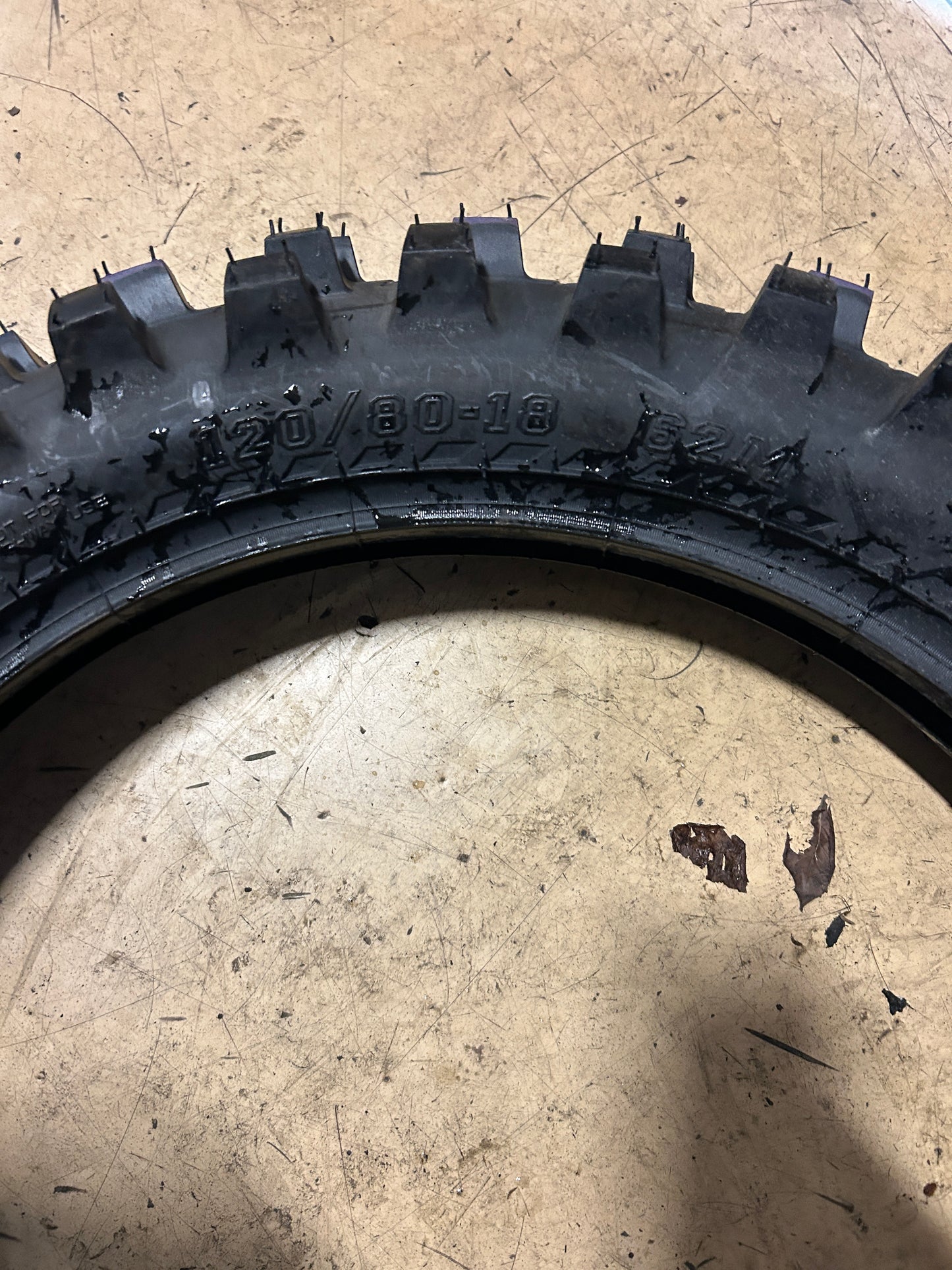 IRC M5B EVO SOFT TERRAIN BSW 120 80 18 62M REAR DIRT BIKE TIRE T10339