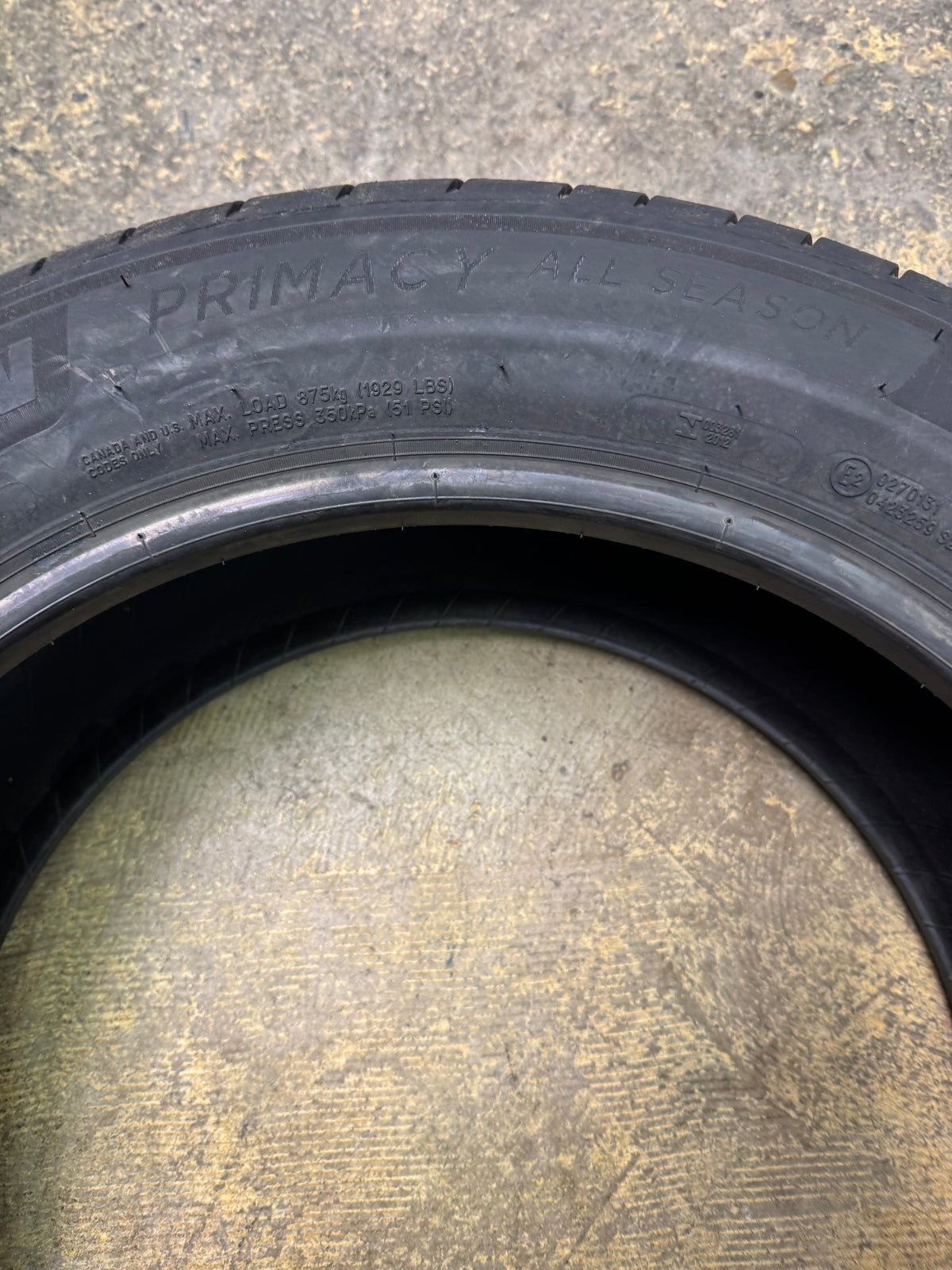 MICHELIN PRIMACY ALL SEASON BSW P 245 55 19 103H  TIRE 31043