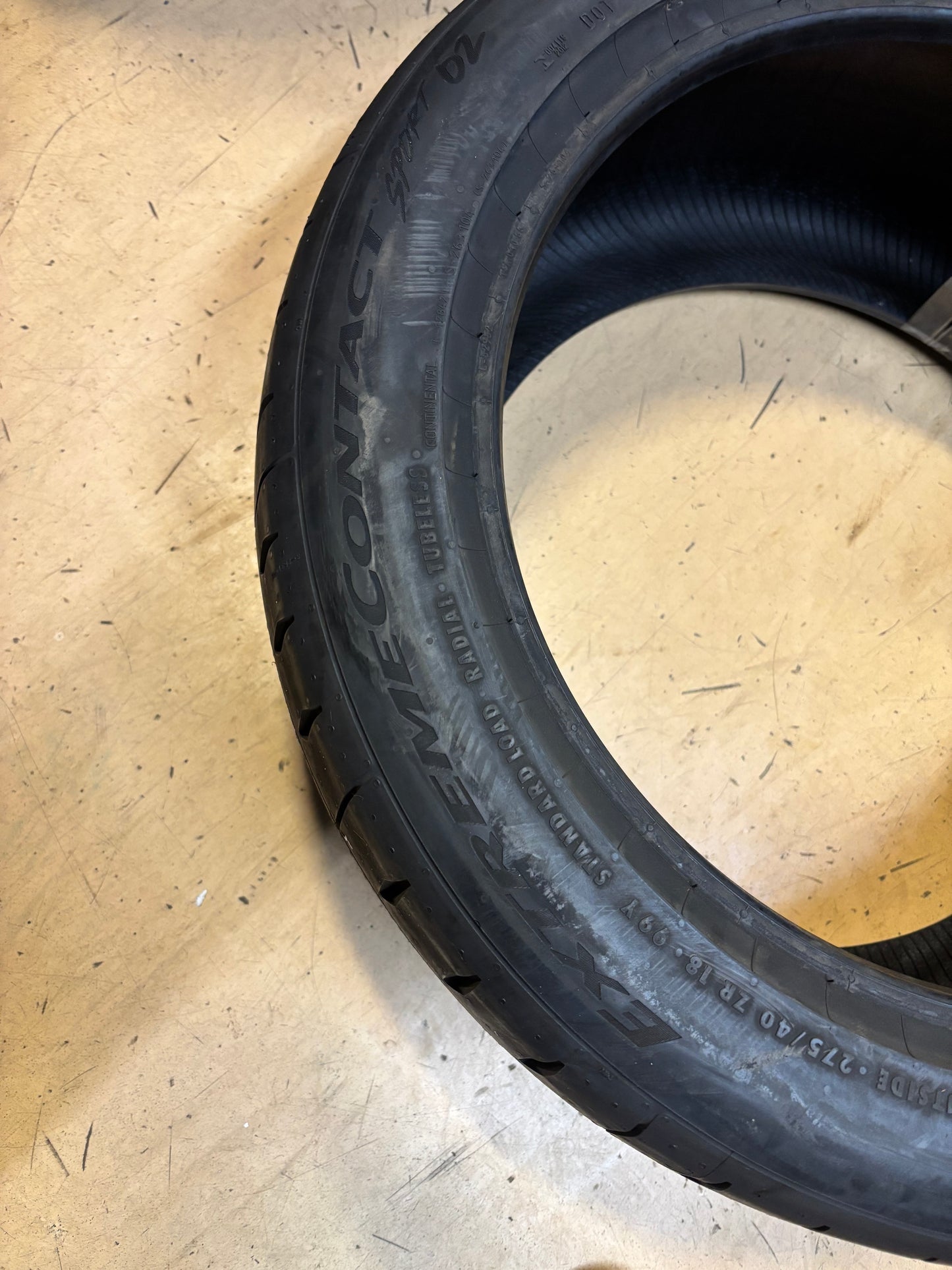 CONTINENTAL EXTREMECONTACT SPORT 02 P 275 40 18 99Y SL TIRE 03125220000