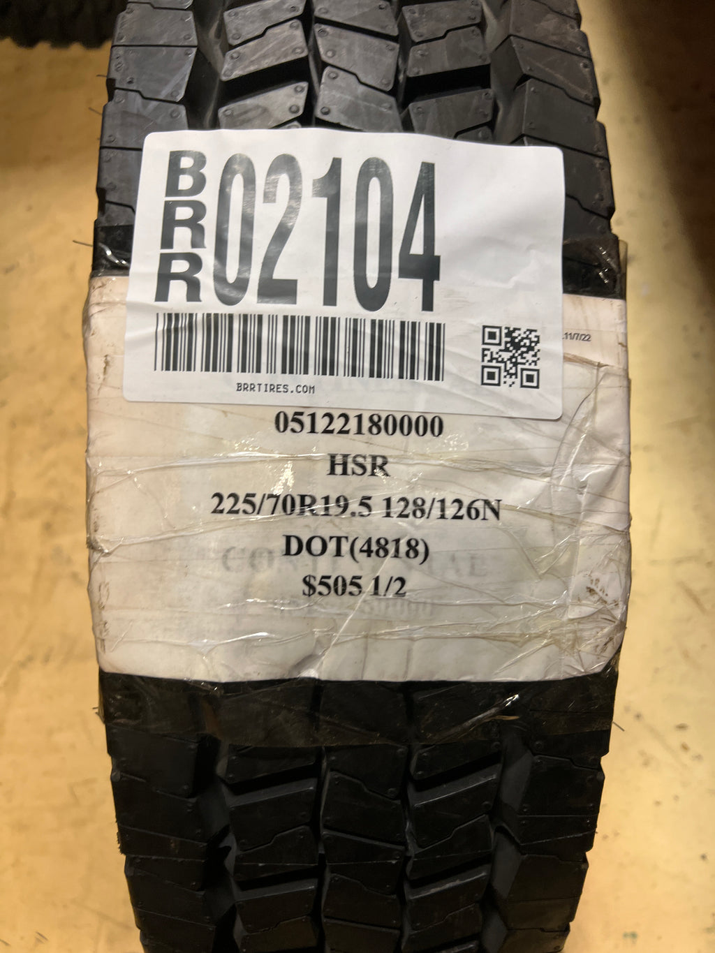 2 NEW OLD STOCK CONTINENTAL HSR LT 225 70 19.5 128/126N LRG 14 PLY ALL SEASON TIRES 05122180000