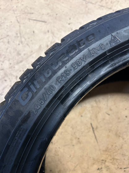 PIRELLI CINTURATO WEATHERACTIVE P 245 40 19 98V XL ALL WEATHER TIRE 4164700