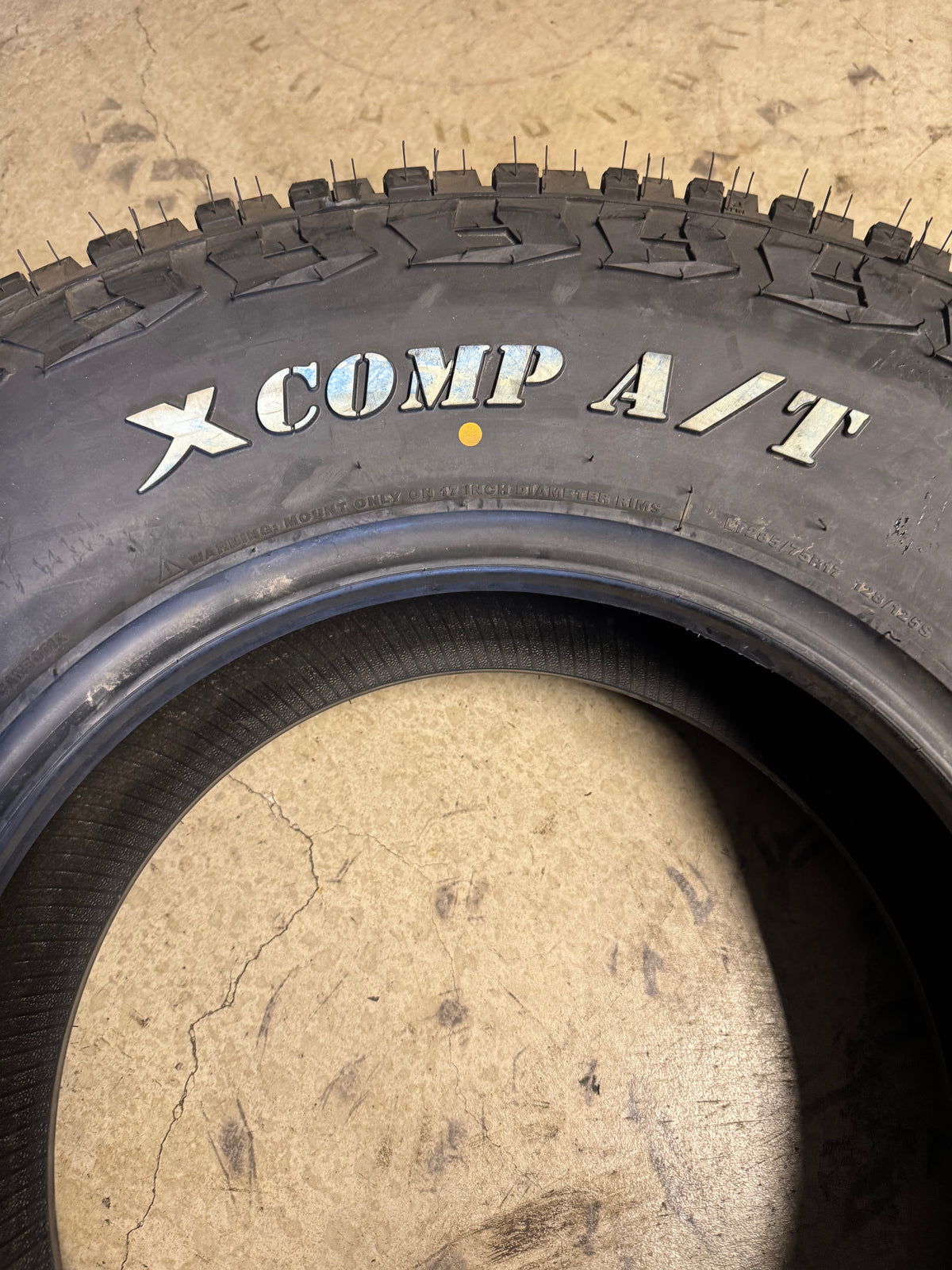 GLADIATOR X COMP A/T RWL LT 285 75 17 128/125S 10PLY ALL TERRAIN TIRE 1932367873