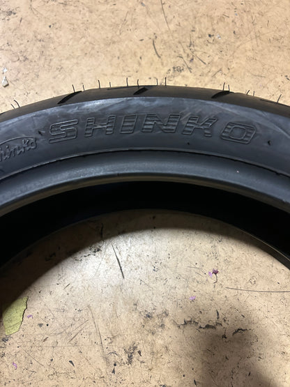 NOS SHINKO ADVANCE R009 BSW 160 60 17 69W REAR MOTORCYCLE TIRE 874045