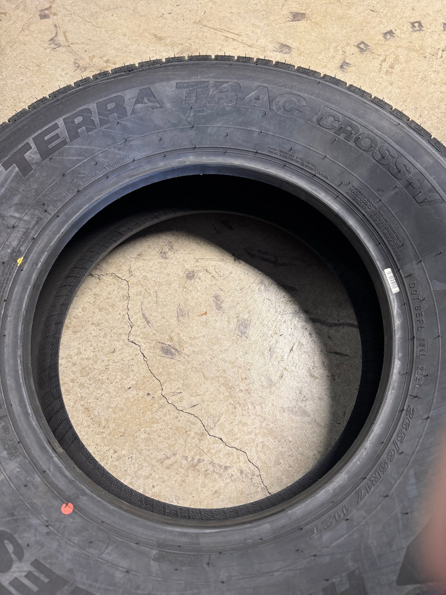 NOS HERCULES TERRA TRAC CROSS-V BSW P 265 65 17 112T ALL SEASON TIRE 88342