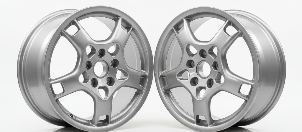 4 GENUINE PORSCHE CARRERA 997 8X19 11X19 STAGGARD WHEEL SET 99736215600 99736216201