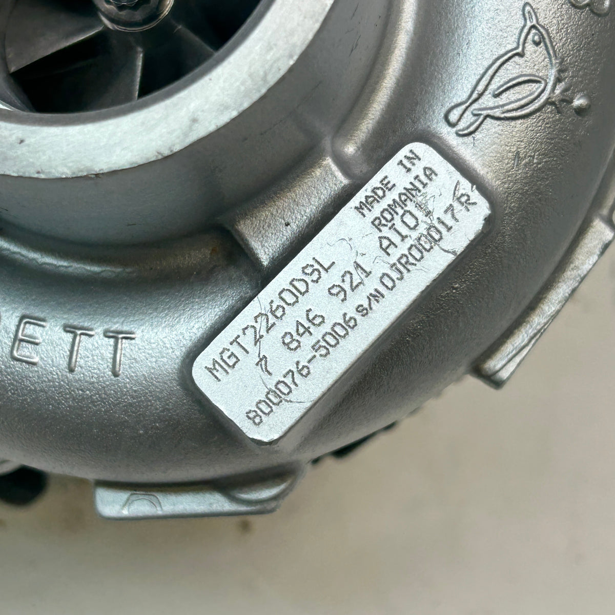USED SPD GARRETT TURBOCHARGER FOR BMW M5 M6 4.4L 13-15 S63  MGT2260DSL