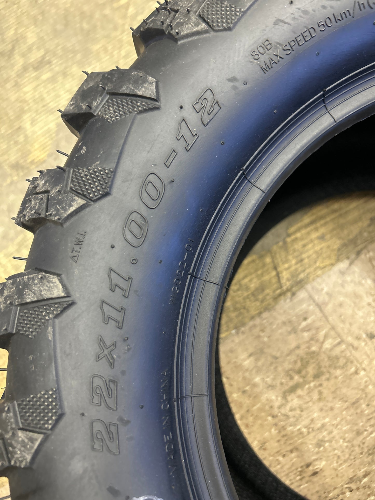 WANDA WG022 BSW 22 11 12 80B 4PLY GOLF CART TIRE 14056