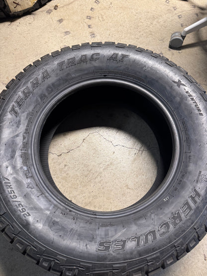 NOS HERCULES TERRA TRAC X-VENTURE BSW P 265 65 17 112T ALL TERRAIN TIRE 02590