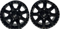 2 TUSK TD671B CASCADE MATTE BLACK WHEELS 4X4.5 14X7 ET30