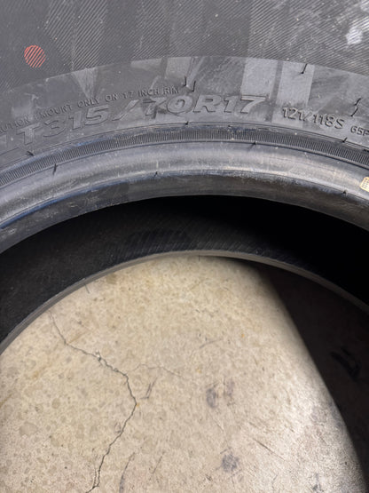 NOS PATHFINDER ALL TERRAIN BSW LT 315 70 17 121/118S 10PLY  TIRE 2020533