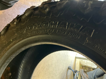 YOKOHAMA GEOLANDAR X-MT BSW LT 38 13.5 22 126Q 10PLY MUD TIRE 110155514