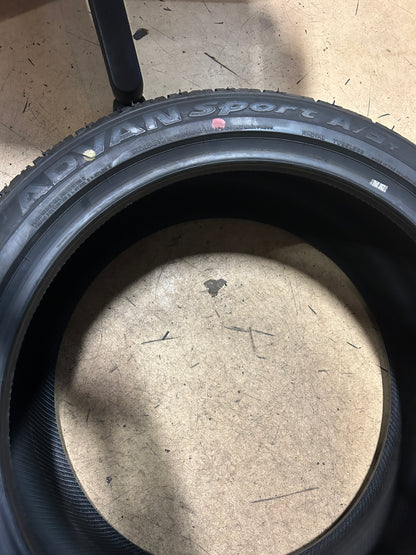 NOS YOKOHAMA ADVAN SPORT A/S PLUS BSW P 225 45 19 96Y XL UHP ALL SEASON TIRE 110140648