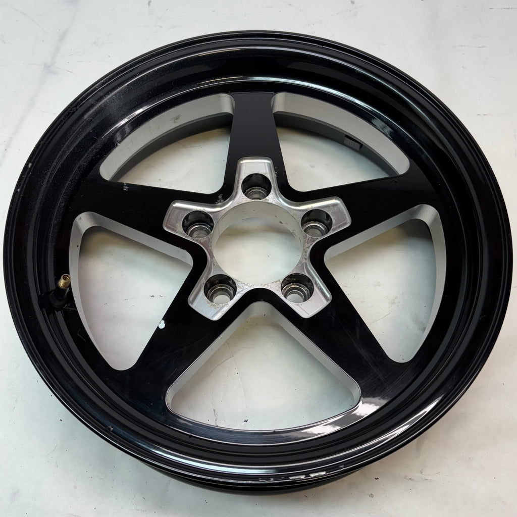 2 VISION SPORT STAR 571 WHEEL 15X4 5X114.3 GLOSS BLACK WITH MILLED CENTER -19MM
