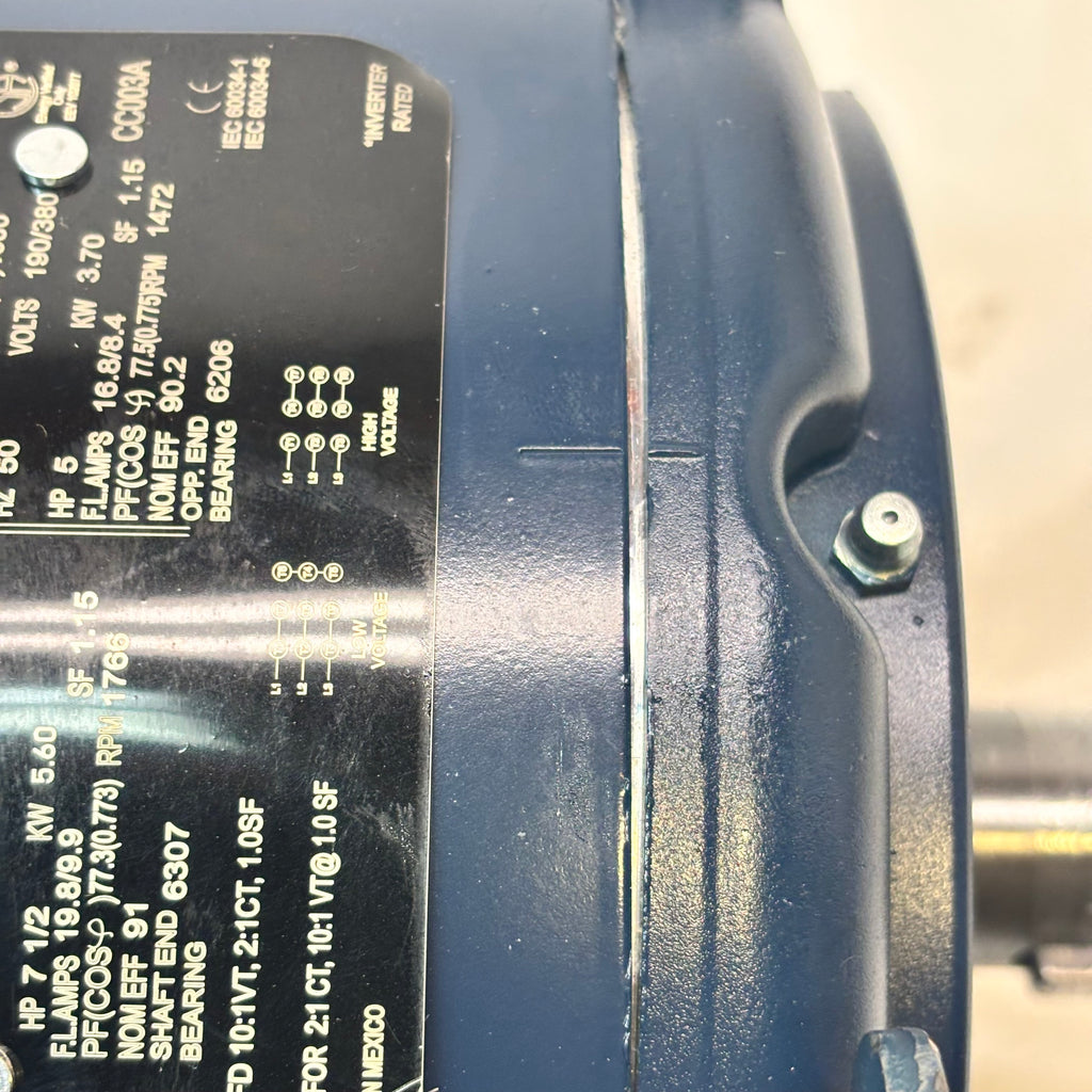 (DAMAGED) MARATHON 7.5 HP 1800 RPM 230/460V 3PH OPEND DRIP ELECTRIC MOTOR GT0016A