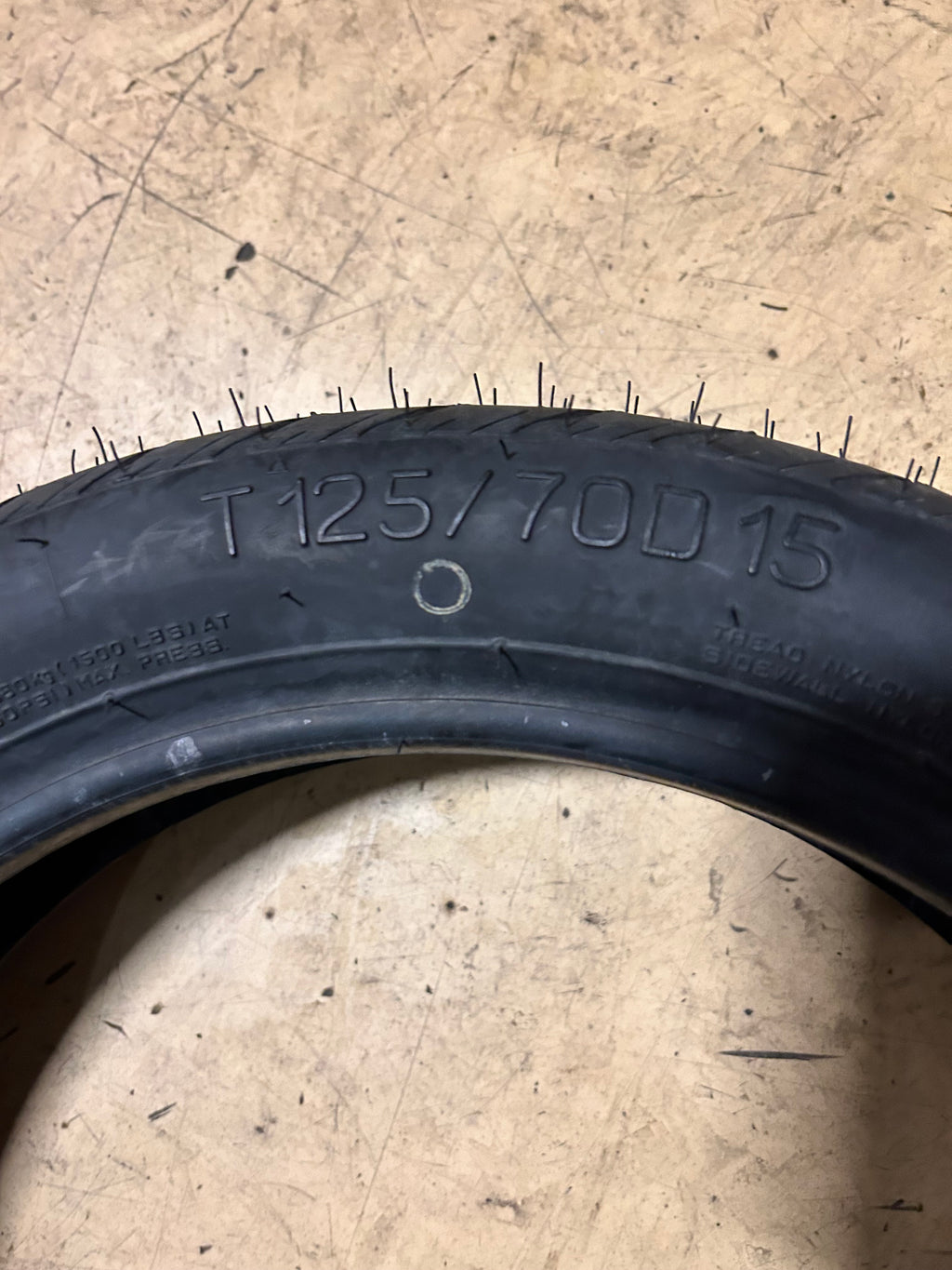 NOS KUMHO  BSW T 125 70 15 95M SPARE TIRE 5003283