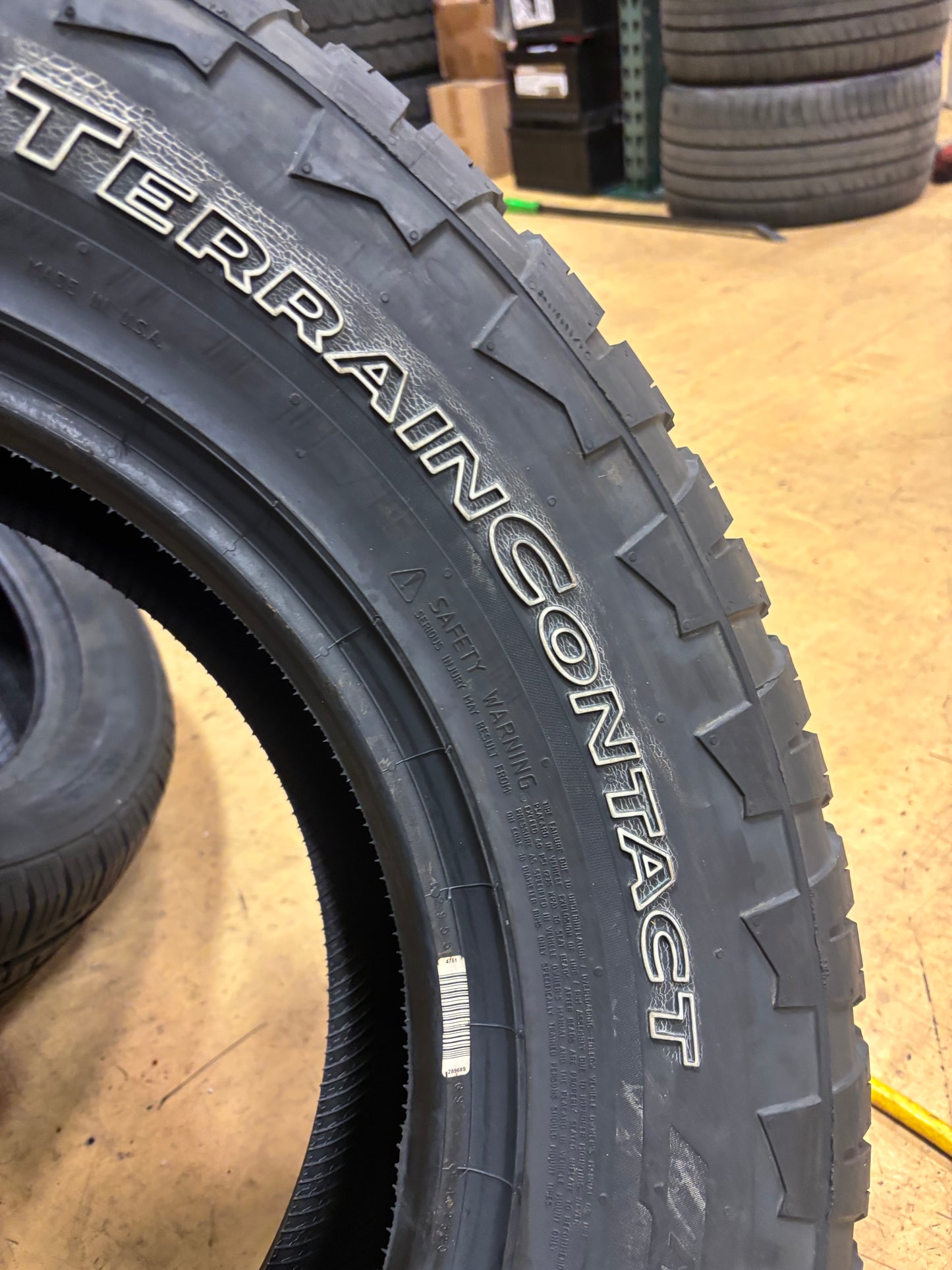 CONTINENTAL TERRAINCONTACT A/T RWL P 255 70 18 113T SL ALL TERRAIN TIRE 15506860000