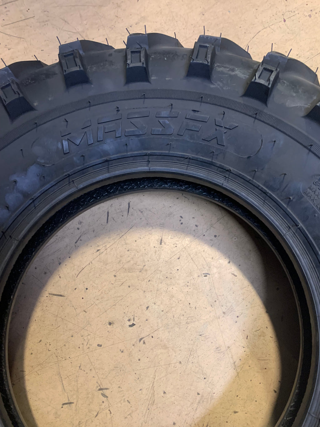MASSFX BSW AT 25 8 12 43F 6PLY FRONT CHEVRON TREAD ATV/UTV TIRE QL25812
