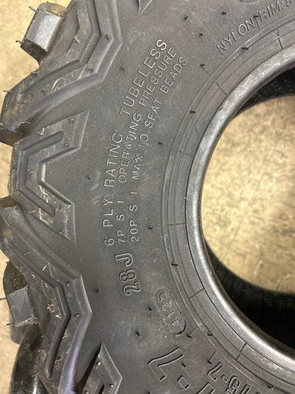 SUNF A051 POWER II BSW AT 18 7 7 28J 6PLY ATV/UTV TIRE PA051180707