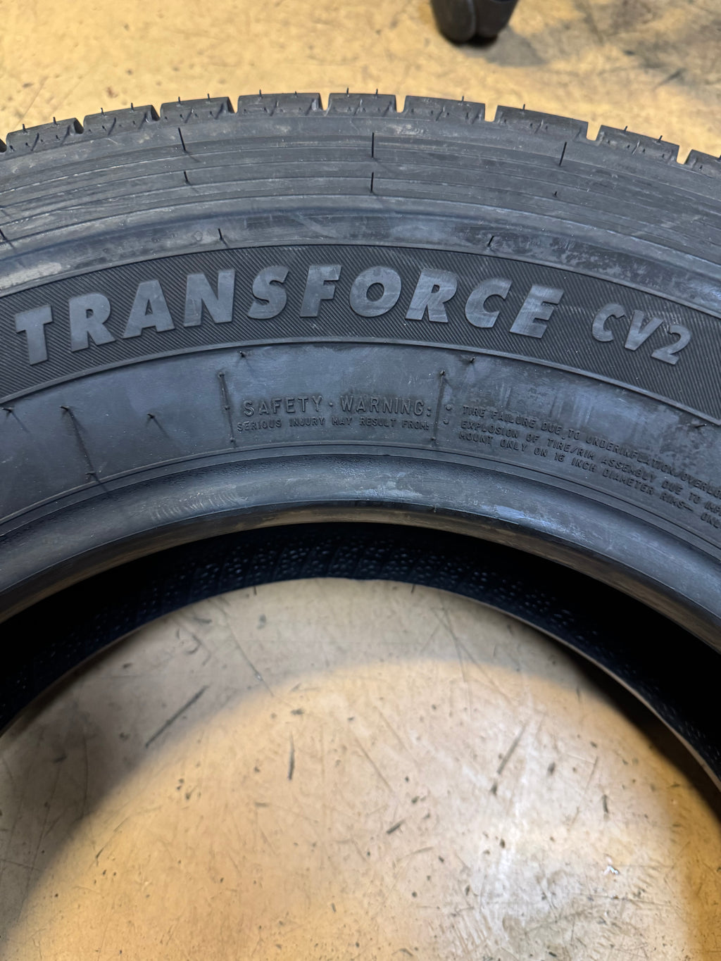 2 FIRESTONE TRANSFORCE CV2 P 225 75 16C 121/120R 10PLY VAN TIRE 013906