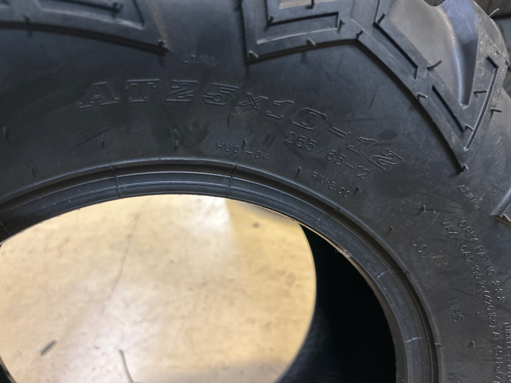 HALBERD BSW 25 10 12 50J 6PLY ATV/UTV TIRE HU01-04