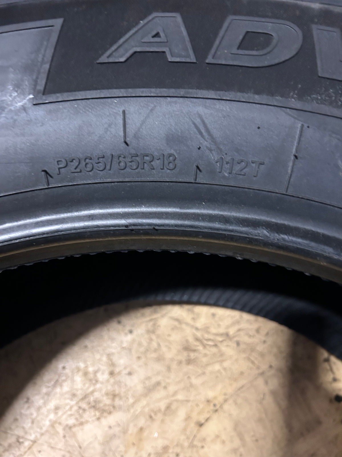 GT RADIAL ADVENTURO HT OWL P 265 65 18 112T HIGHWAY TIRE AS127