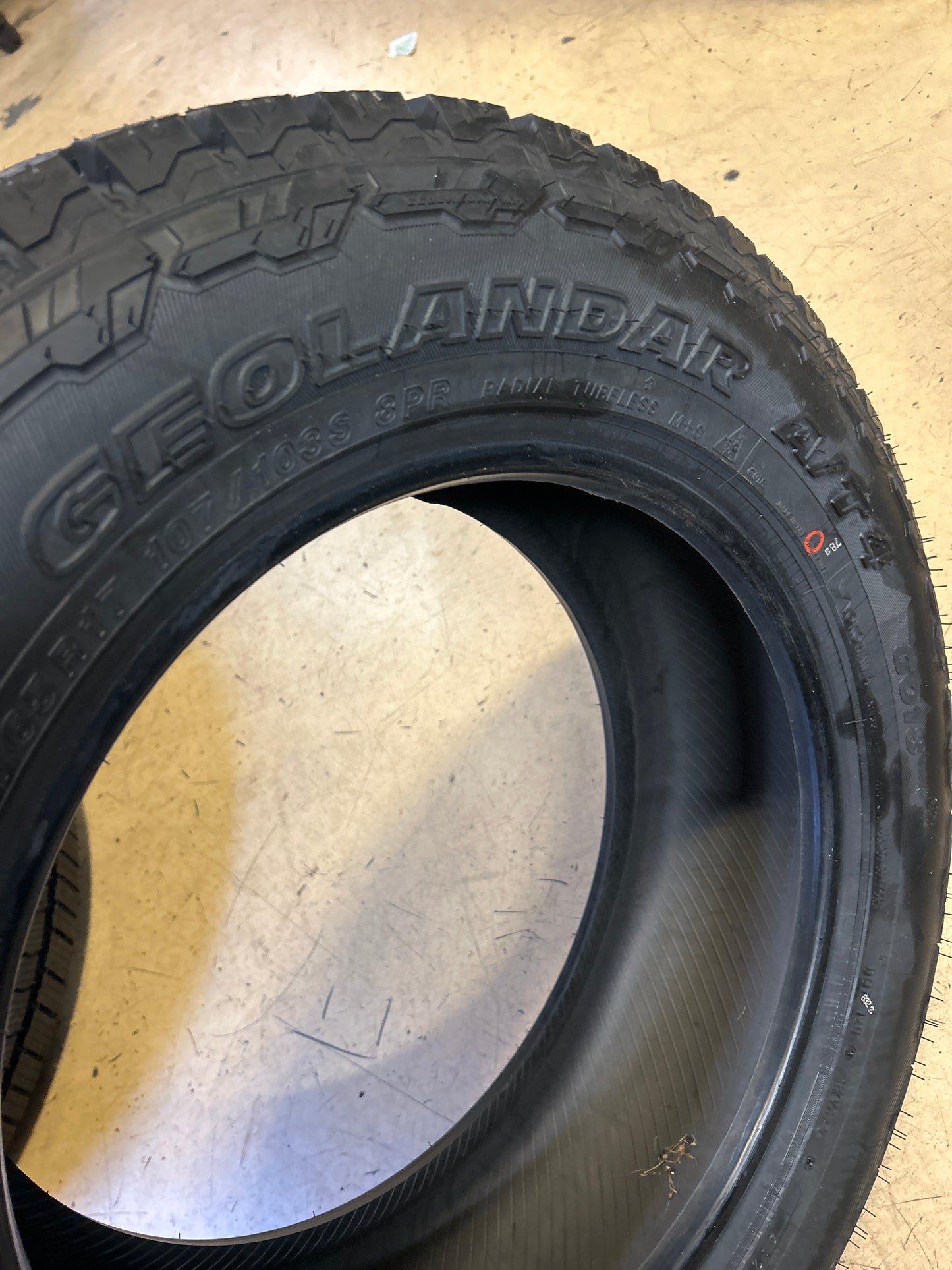YOKOHAMA GEOLANDAR A/T4 G018 BSW LT225 65 17 107/103S 8PLY 110101819