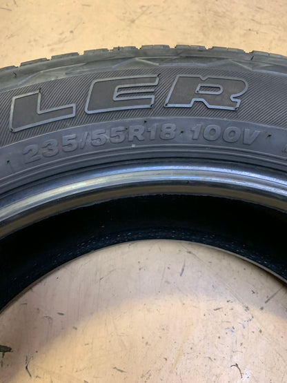 USED 11/32 OF 11/32 BRIDGESTONE DUELER HL ALENZA PLUS P 235 55 18 100V LRB ALL SEASON TIRE 000455