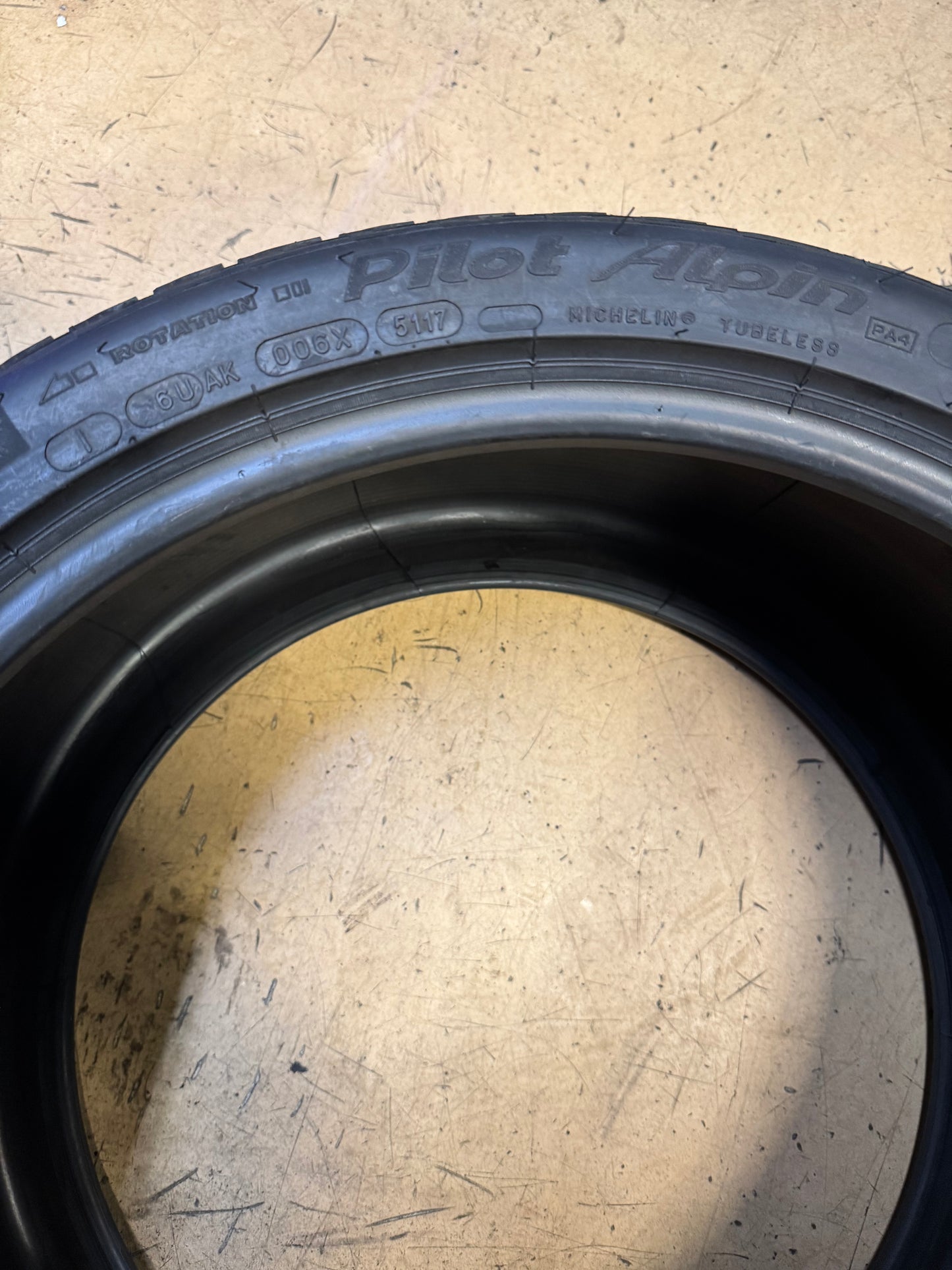 NOS MICHELIN PILOT ALPIN PA4 (I) BSW P 295 30 20 101W XL WINTER TIRE 37742