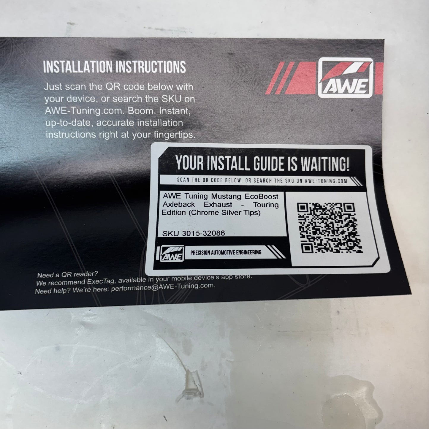 AWE TUNING TOURING EDITION EXHAUST SYSTEMS FOR 2015-2023 MUSTANG - 3015-32086