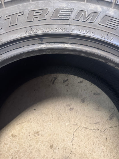 NOS MUD CLAW EXTREME MT BSW LT 35 12.5 20 125Q 12PLY MUD TERRAIN TIRE MCX82