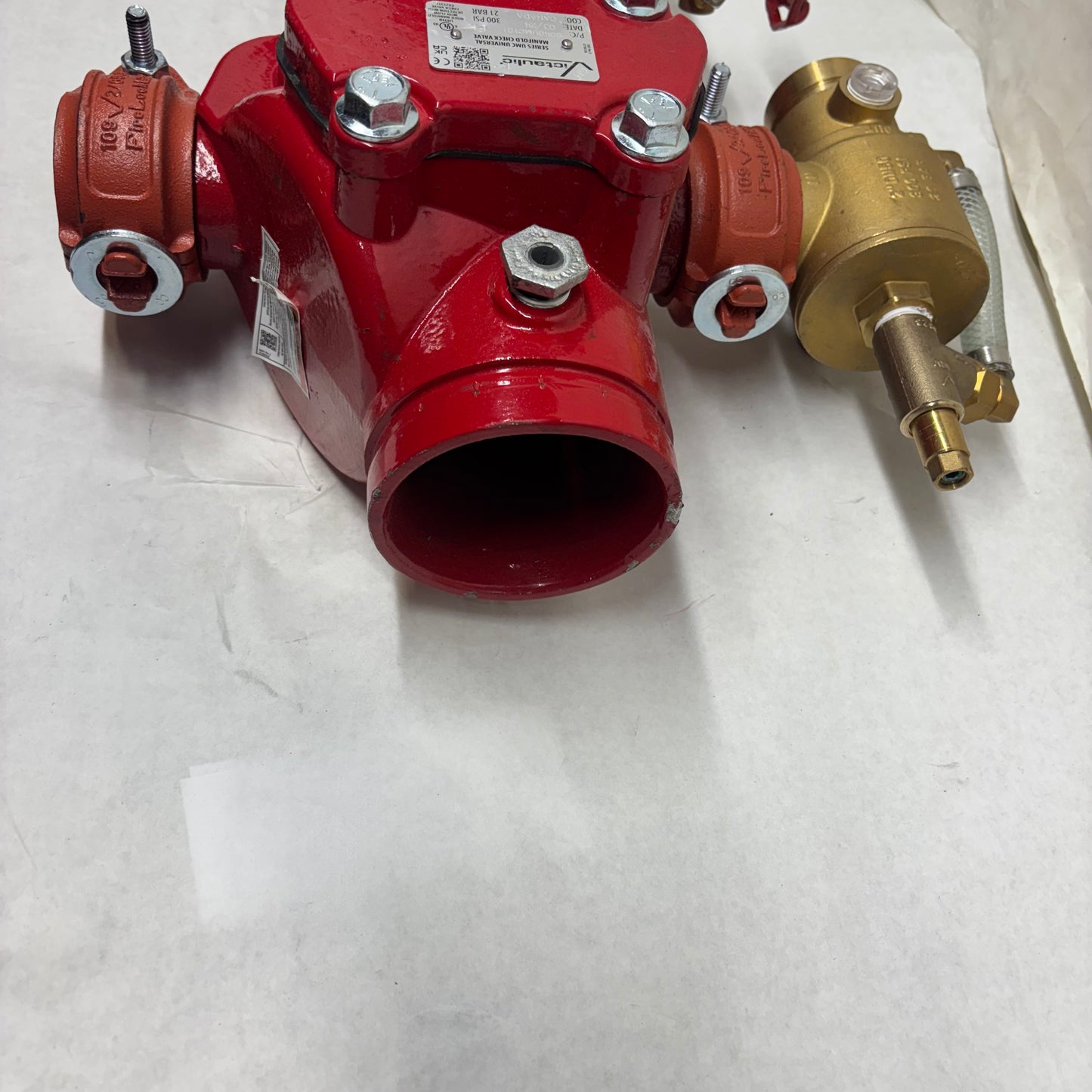 VICTAULIC S040UMC101 4" MANIFOLD CHECK ASSY. LEFT HAND W/ CONTROL VALVE/HOSE GXG UNIVERSAL