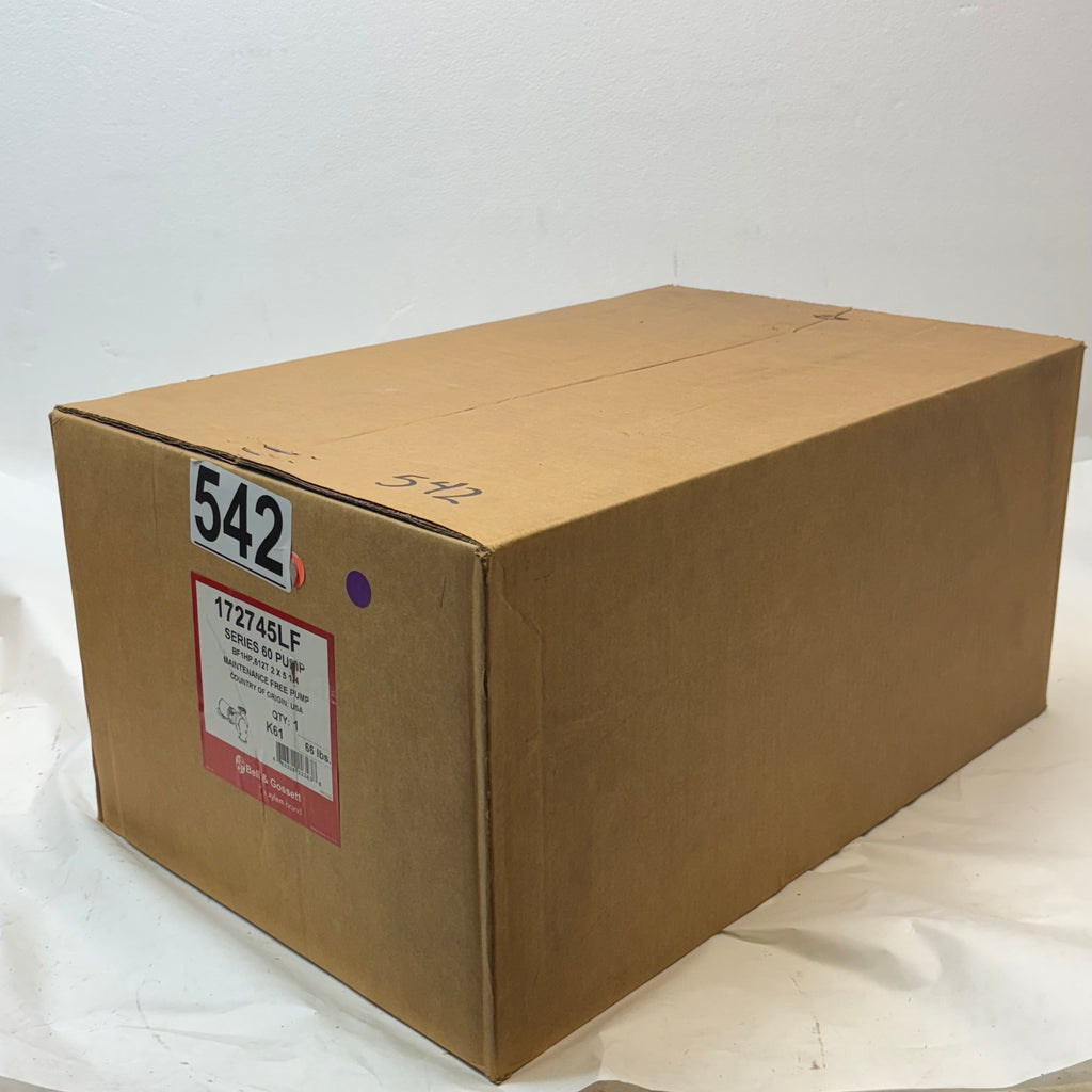 BELL AND GOSSETT MAINTENANCE FREE PUMP 612T SERIES 60 PUMP 1 HP MOTOR 172745LF