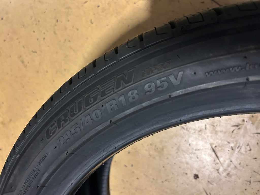 KUMHO CRUGEN HP27 BSW P 235 40 18 95V  ALL SEASON TIRE 2391503