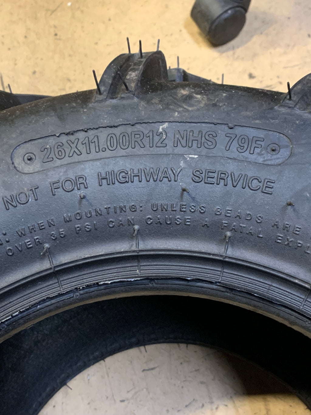 CARLISLE ACT HD BSW   26 11 12 79F 6PLY ATV/UTV TIRE 560466