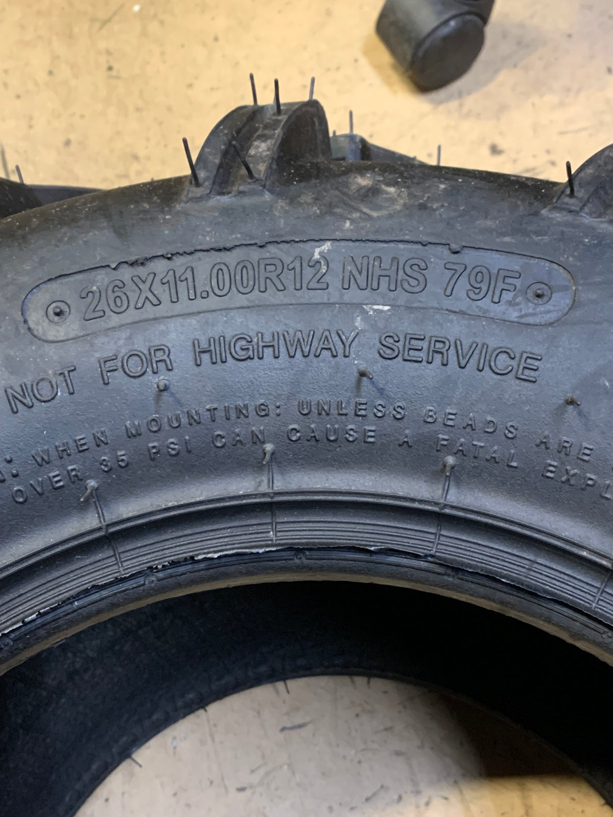 CARLISLE ACT HD BSW   26 11 12 79F 6PLY ATV/UTV TIRE 560466