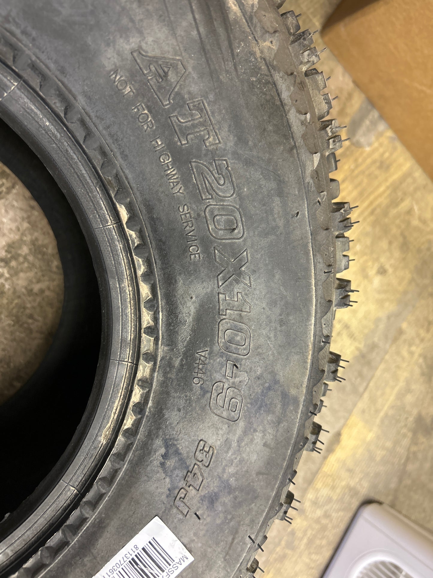 MASSFX V446 BSW AT 20 10 9 34J 4PLY ATV/UTV TIRE V20109