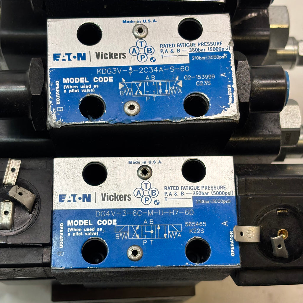 DAMAN HYDRAULIC SOLENOID VALVE ASSEMBLY WITH MANIFOLD DD03P042S