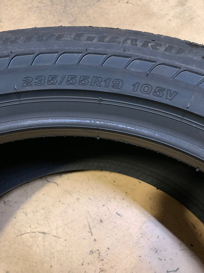 2 BRIDGESTONE DRIVEGUARD PLUS BSW P 235 55 19 105V XL TOURING TIRE 013336
