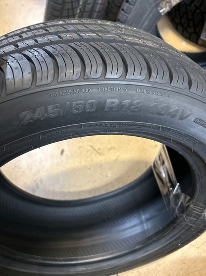 NOS KUMHO SOLUS TA71 BSW P 245 50 18 104V XL ALL SEASON TIRE 2169803