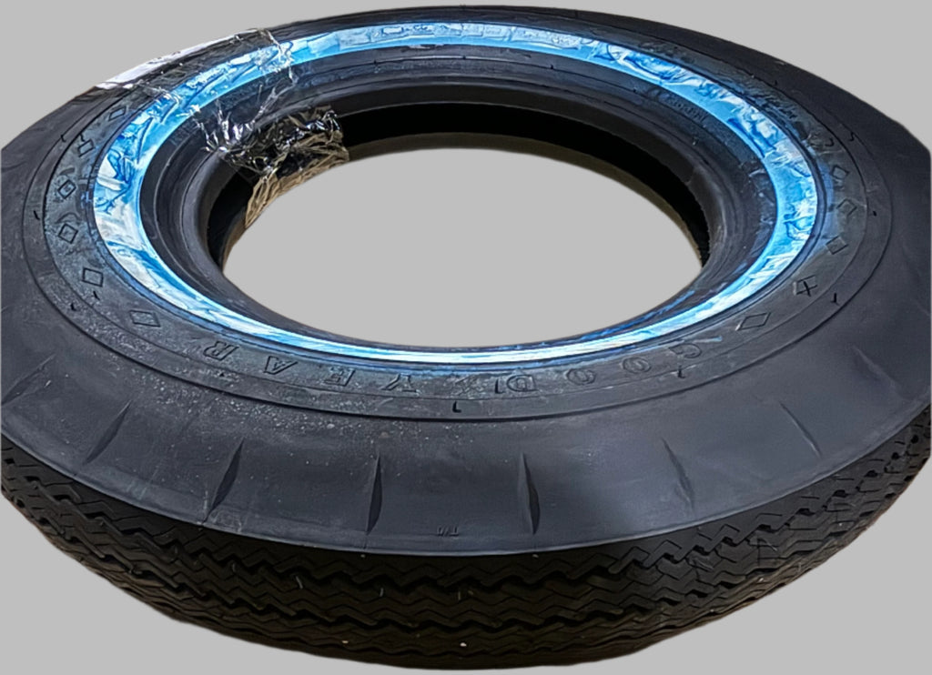 GOODYEAR CUSTOM SUPER CUSHION T-3 1” WHITE WALL 6.7 15 4PLY CLASSIC ALL SEASON  TIRE 643136