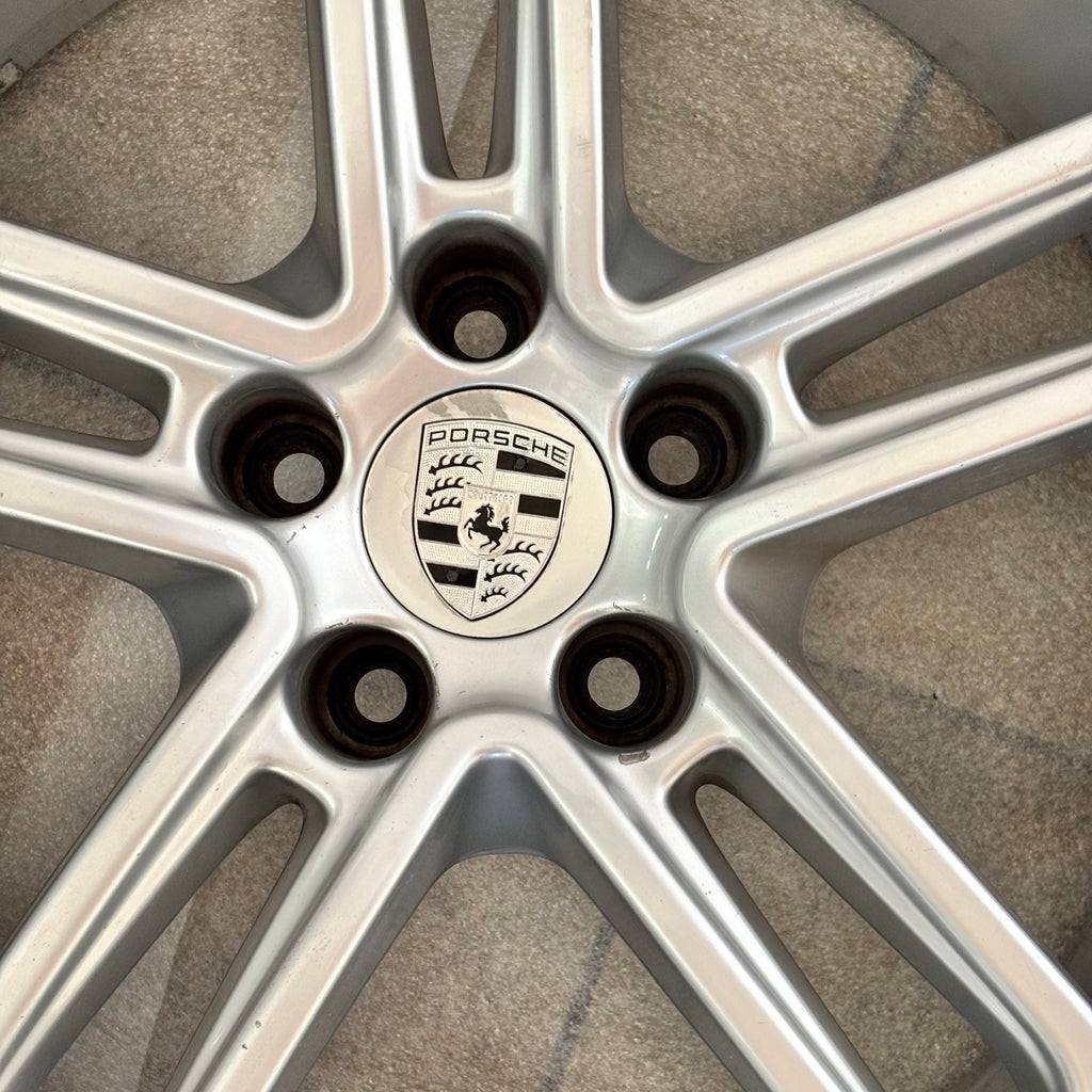 4 GENUINE PORSCHE MACAN 15-19 9X19 8X19 SILVER WHEEL SET 95B601025BN 95B601025BM