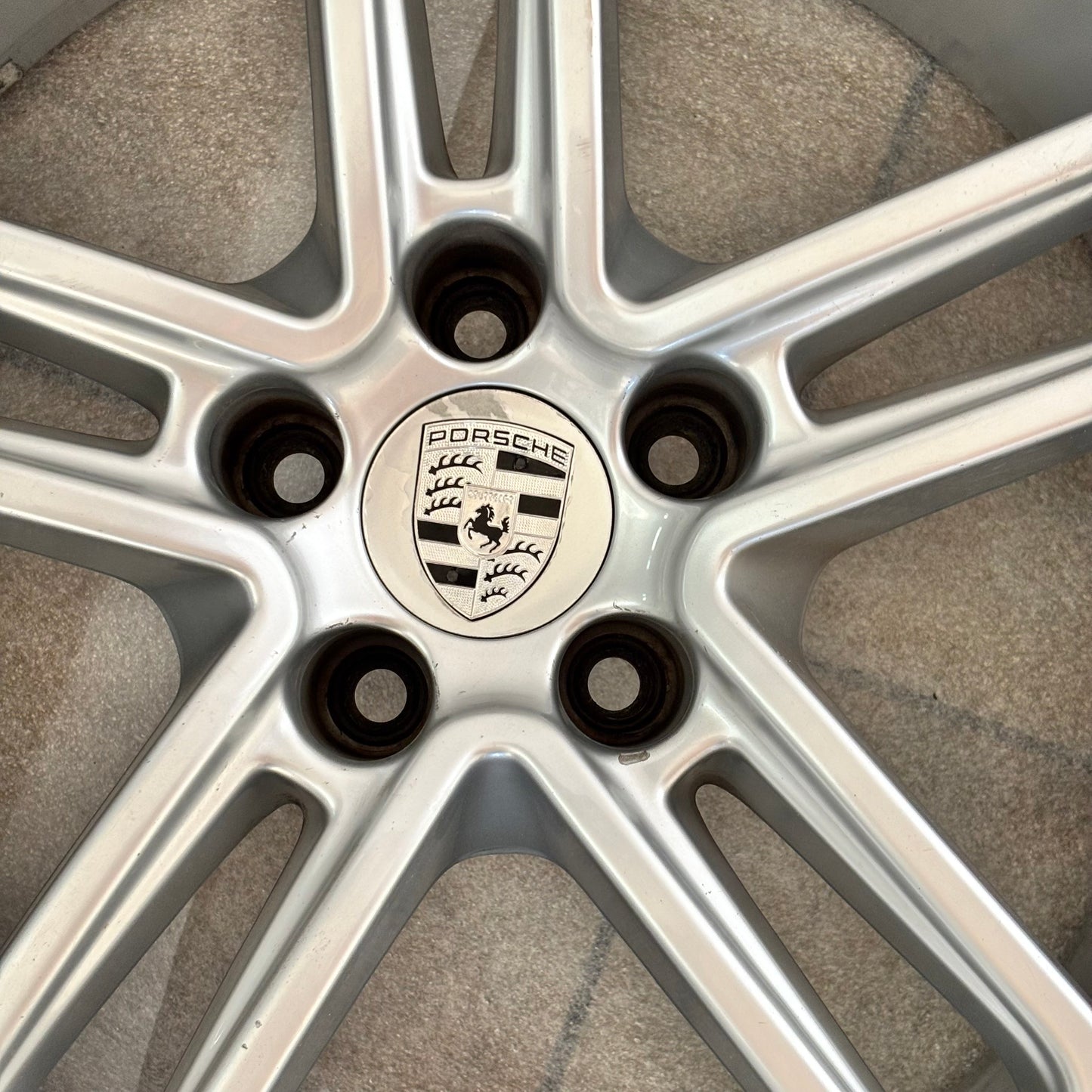 4 GENUINE PORSCHE MACAN 15-19 9X19 8X19 SILVER WHEEL SET 95B601025BN 95B601025BM