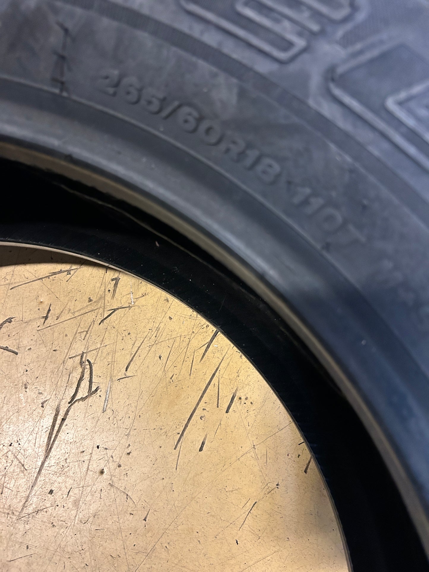 BRIDGESTONE DUELER H/T 685 BSW P 265 60 18 110T ALL SEASON TIRE 007167