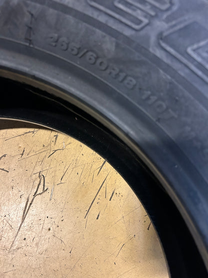 BRIDGESTONE DUELER H/T 685 BSW P 265 60 18 110T ALL SEASON TIRE 007167