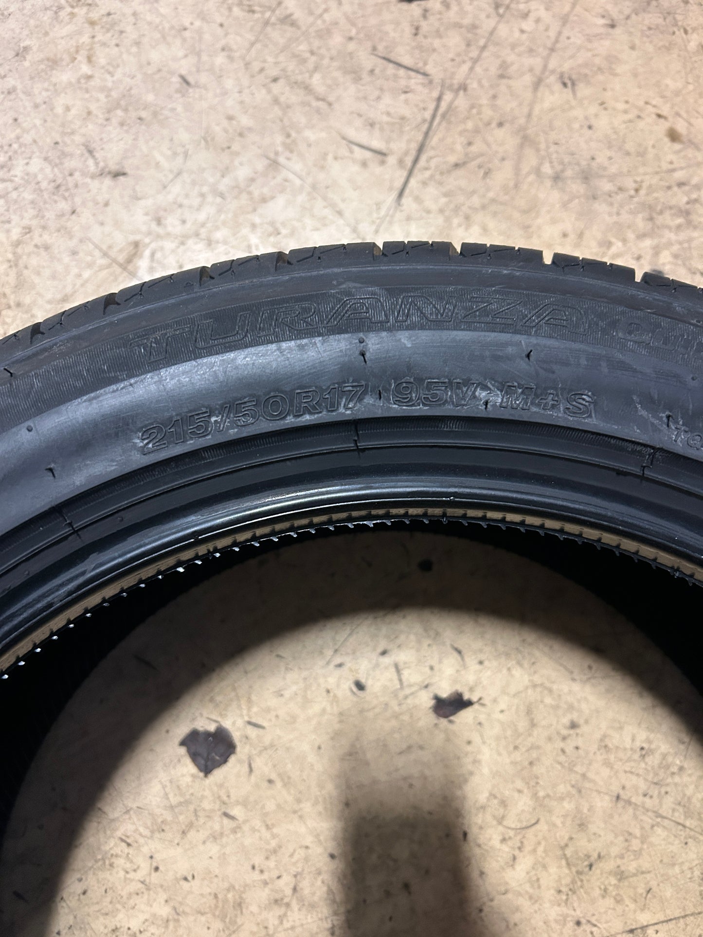 BRIDGESTONE TURANZA QUIETTRACK BSW P 215 50 17 95V XL ALL SEASON TIRE 000077