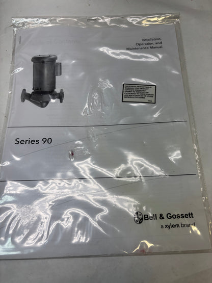 BELL AND GOSSETT 90 SERIES PUMP 90-39T 2A 179053 W79053