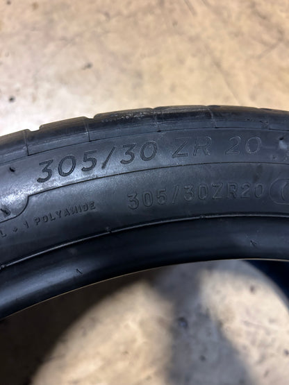 USED 7/32" MICHELIN PILOT SPORT ALL SEASON 4 ZP BSW P 305 30 20 99Y TIRE 90383