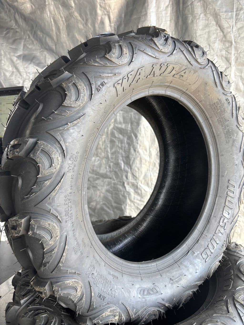 WANDA MUD SLINGER WU06 BSW AT 26 11 14 71J 6PLY ATV UTV TIRE 10302